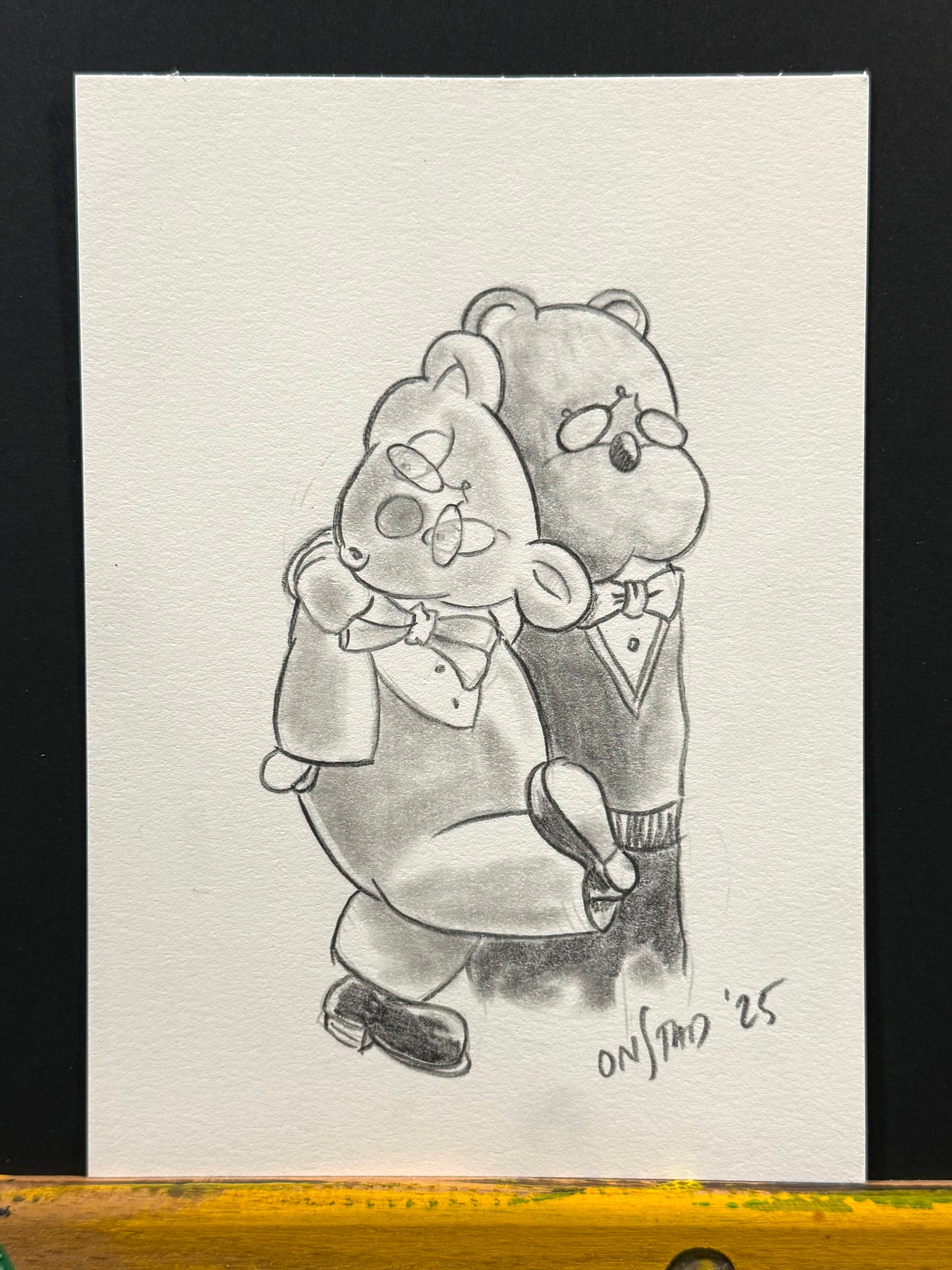 Cornelius With Teddy Bear, 5x7"