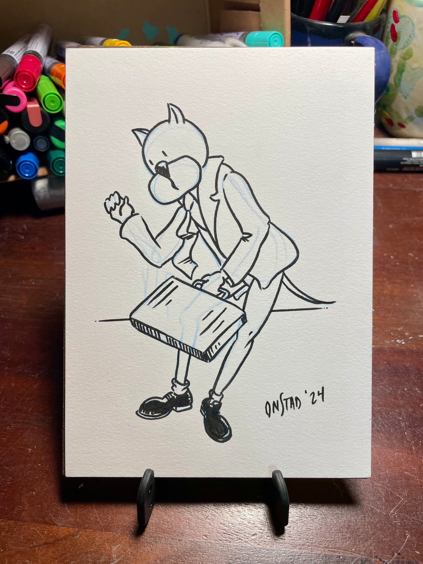 Roast Beef, Legs the Businessman, 5x7"