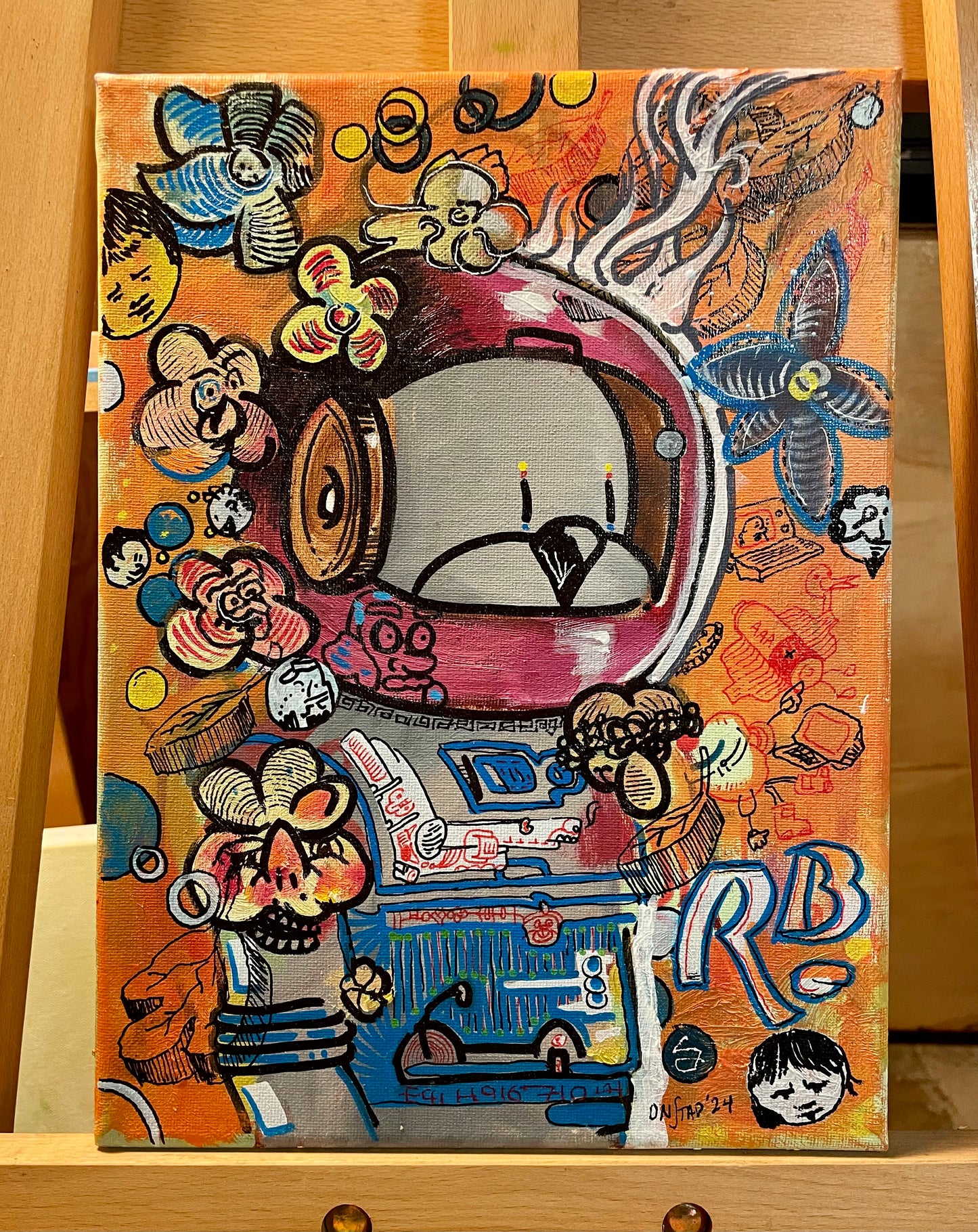 Moonchild Starphyxiate, 9x12"