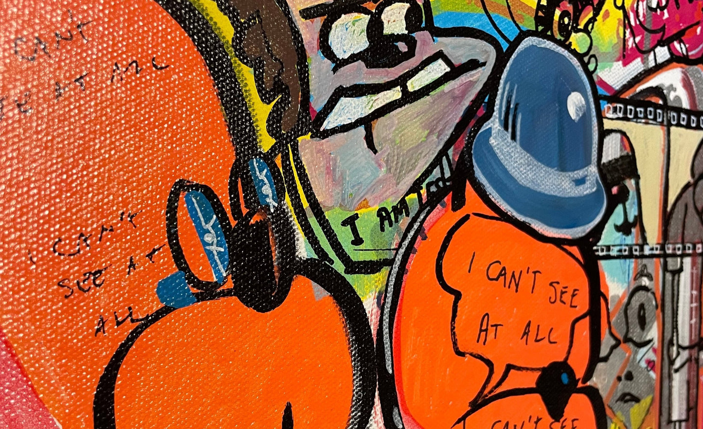 I Can't See At All, 20x16"