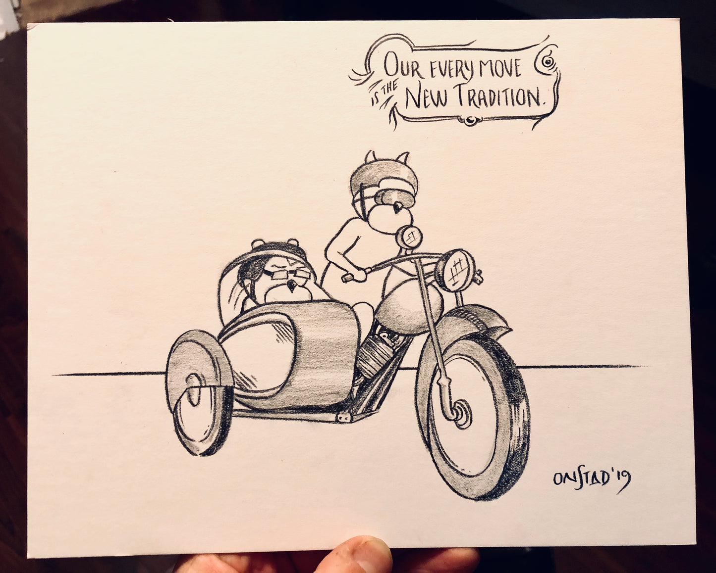 New Tradition, Original 8x10, pencils on matte board, 11/20/2019-A