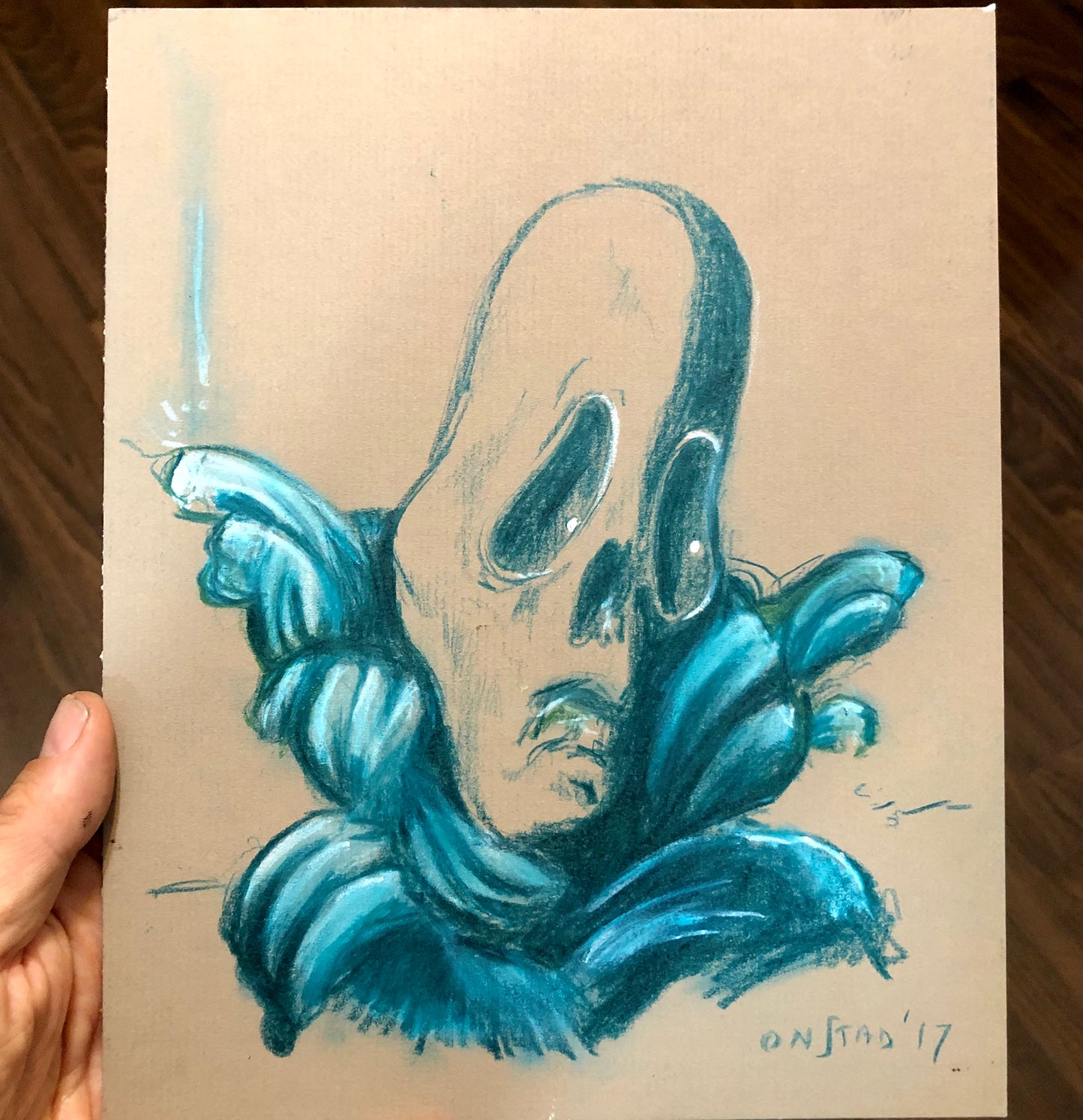 Cartilage Head, Teal Study
