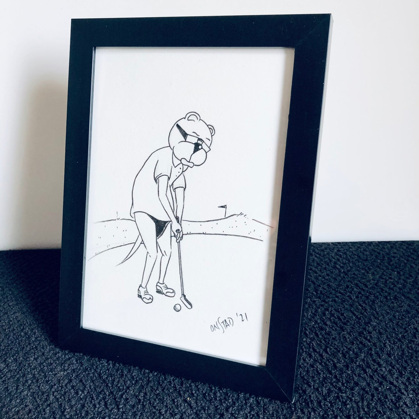 Framed Ray Original - Putt For Dough