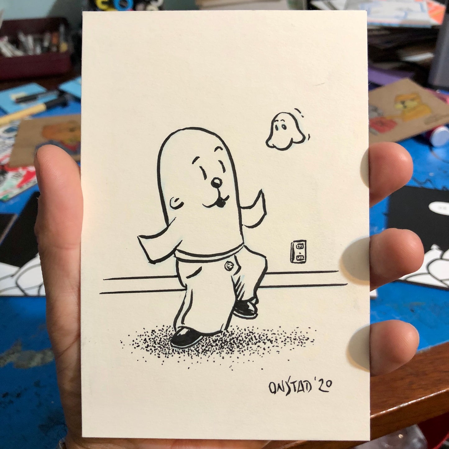 Philippe an' Lil Ghost Buddy Cut-a-Rug