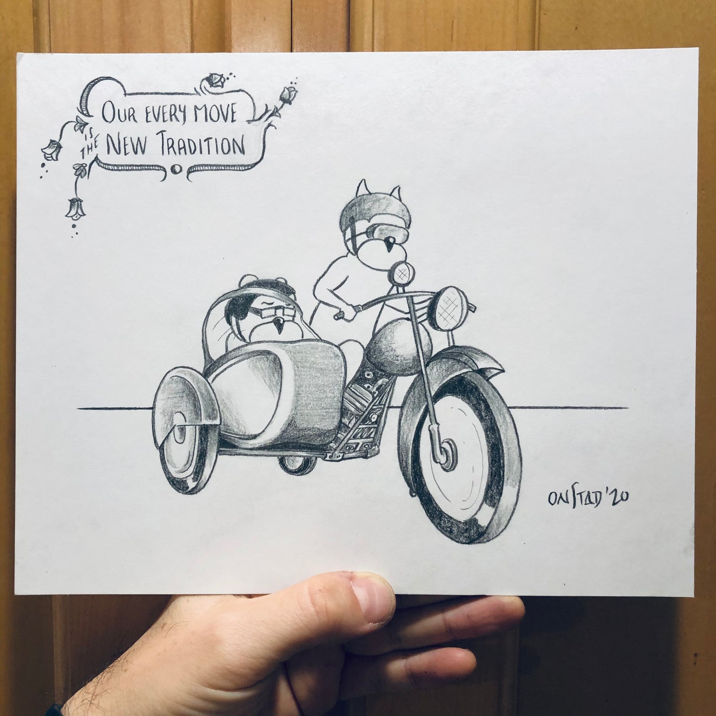 New Tradition, Original 8x10, pencils