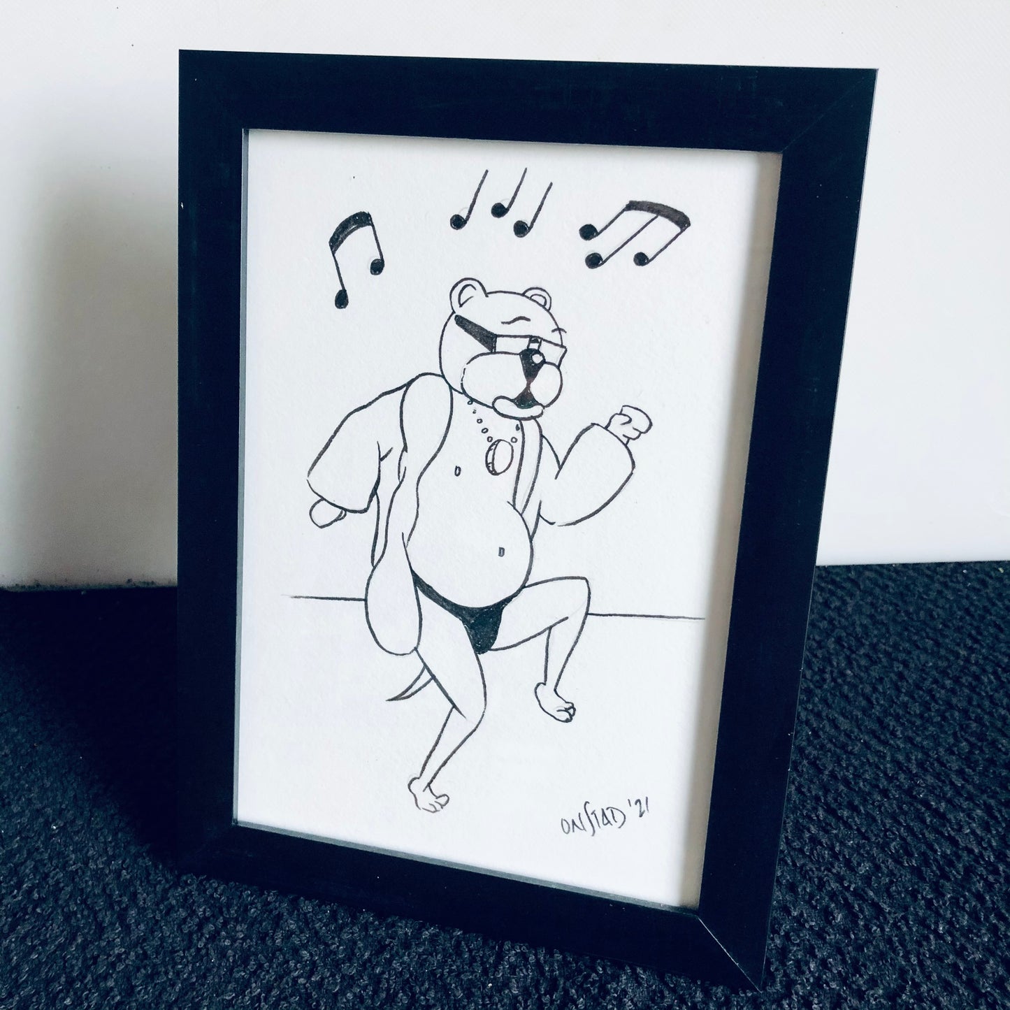 Framed Ray Original 03302021 - Extraordinary Dancing Maniac