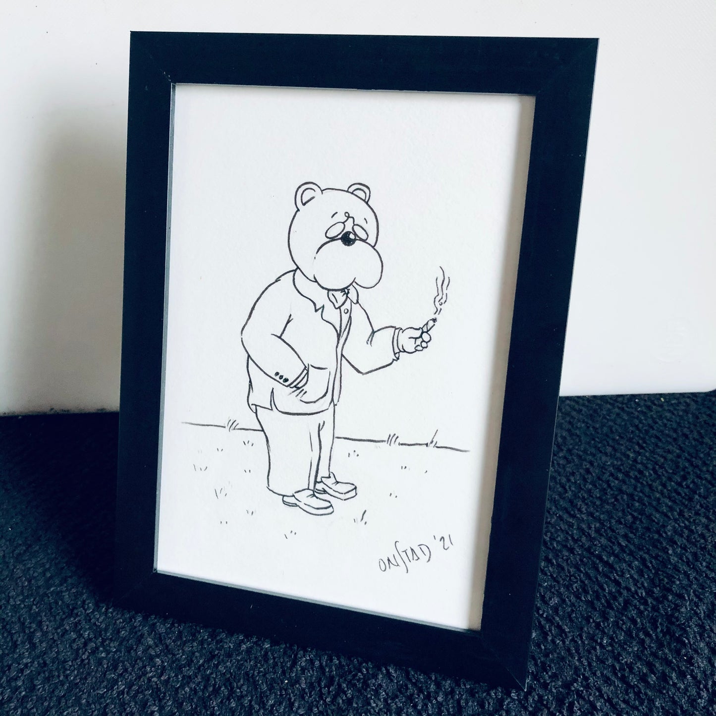 Framed Connie Original 03302021 - Caught Sparking a Jay