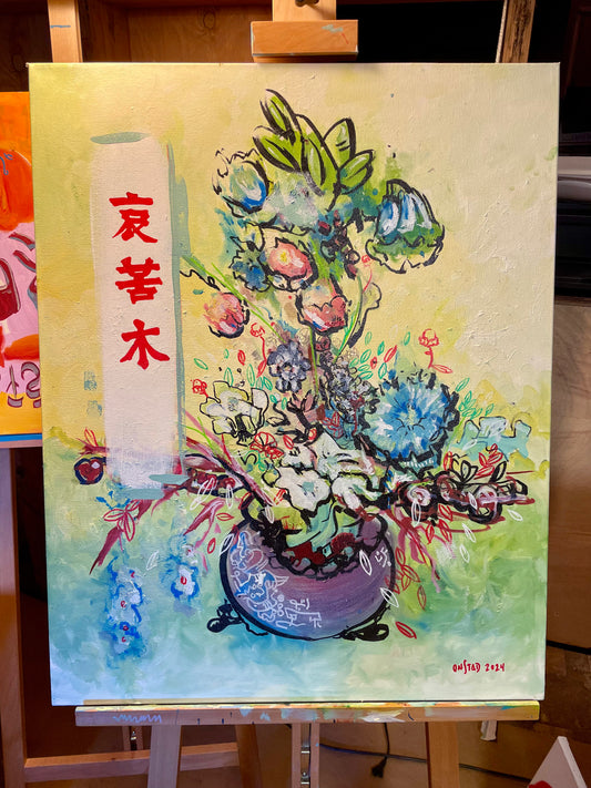 Still Life With Sadness Hardship Tree, 24x30"