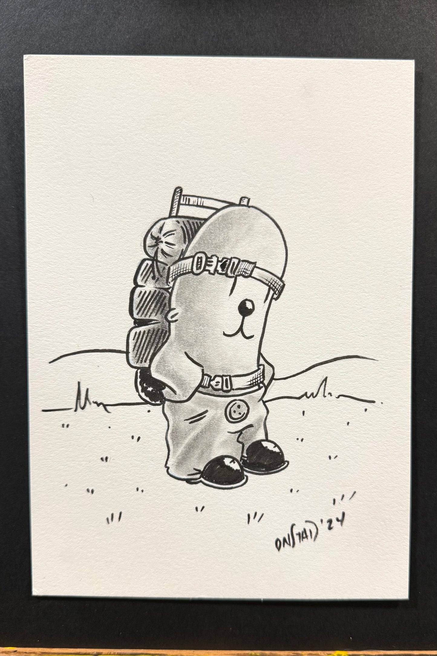 Philippe, The Little Hiker Boy, 5x7"
