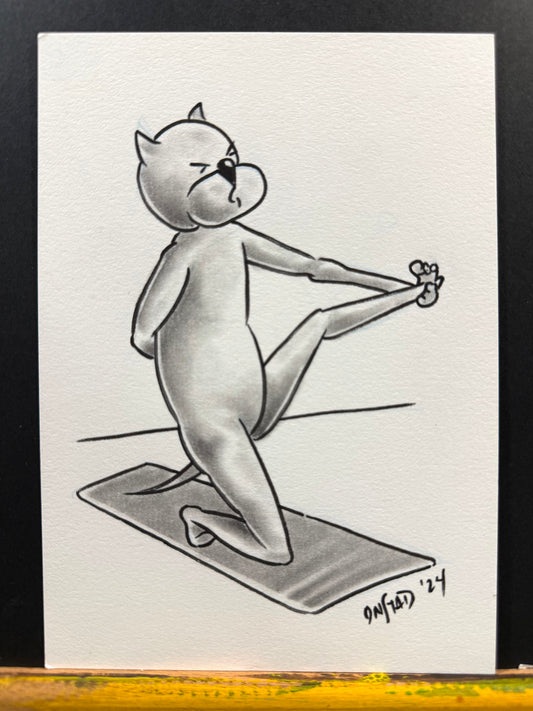 Roast Beef, Yoga Greenhorn, 5x7"