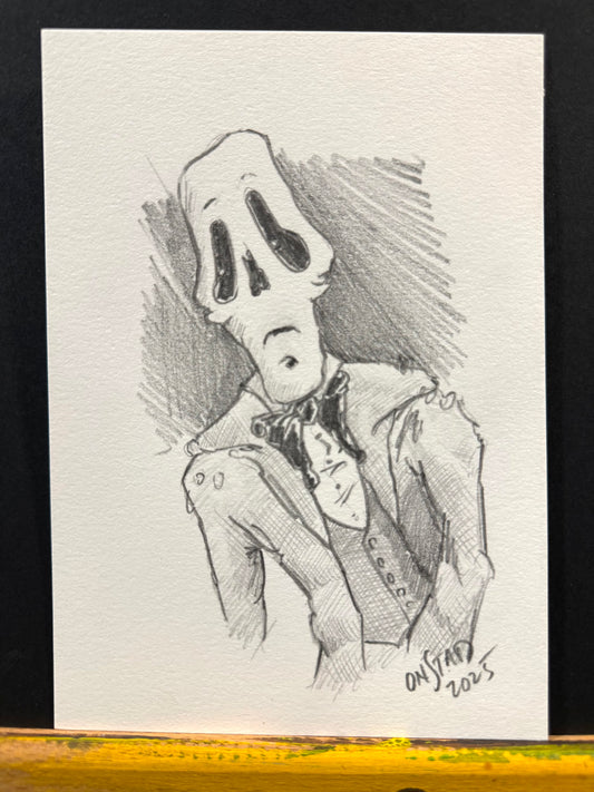 Cartilage Head, Portrait, 5x7"