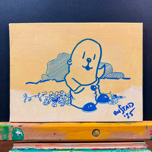 Philippe, Blue Study, 8x6”