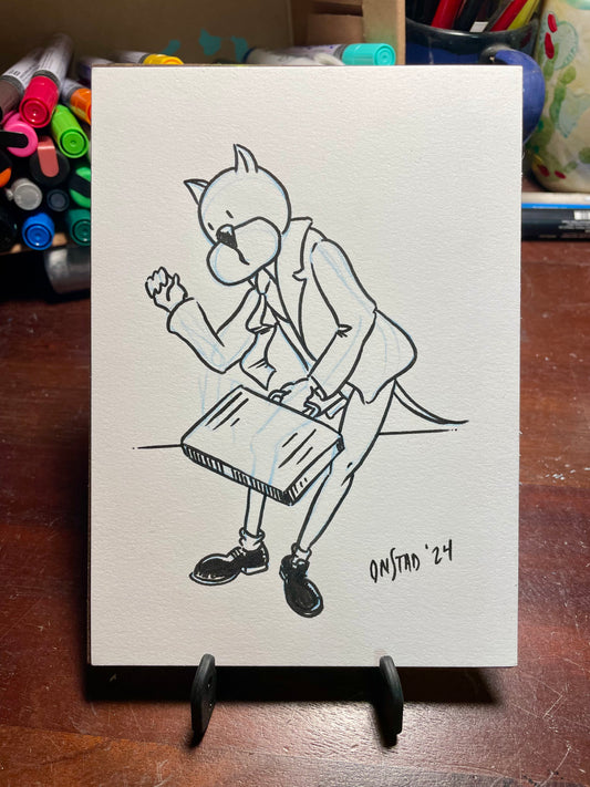 Roast Beef, Legs the Businessman, 5x7"