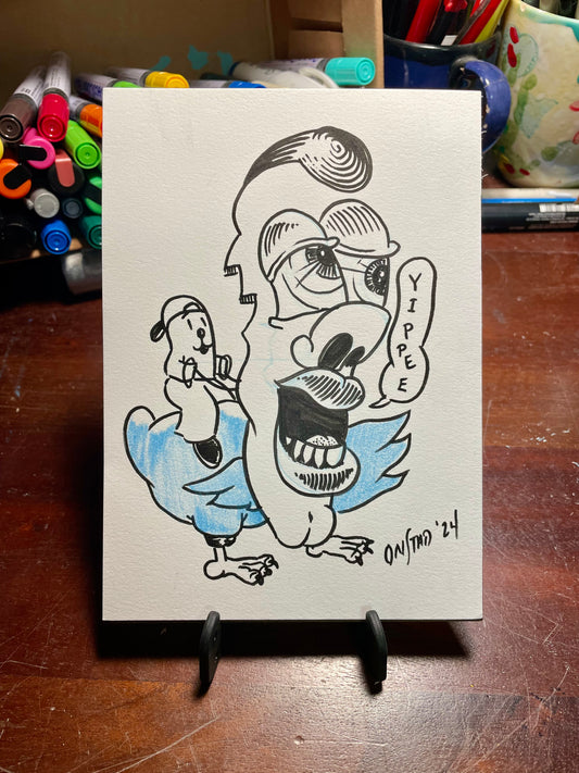 Philippe, Yippee Bird, 5x7"
