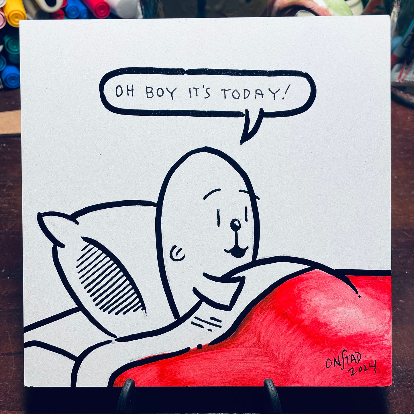 Oh Boy It's Today - Red