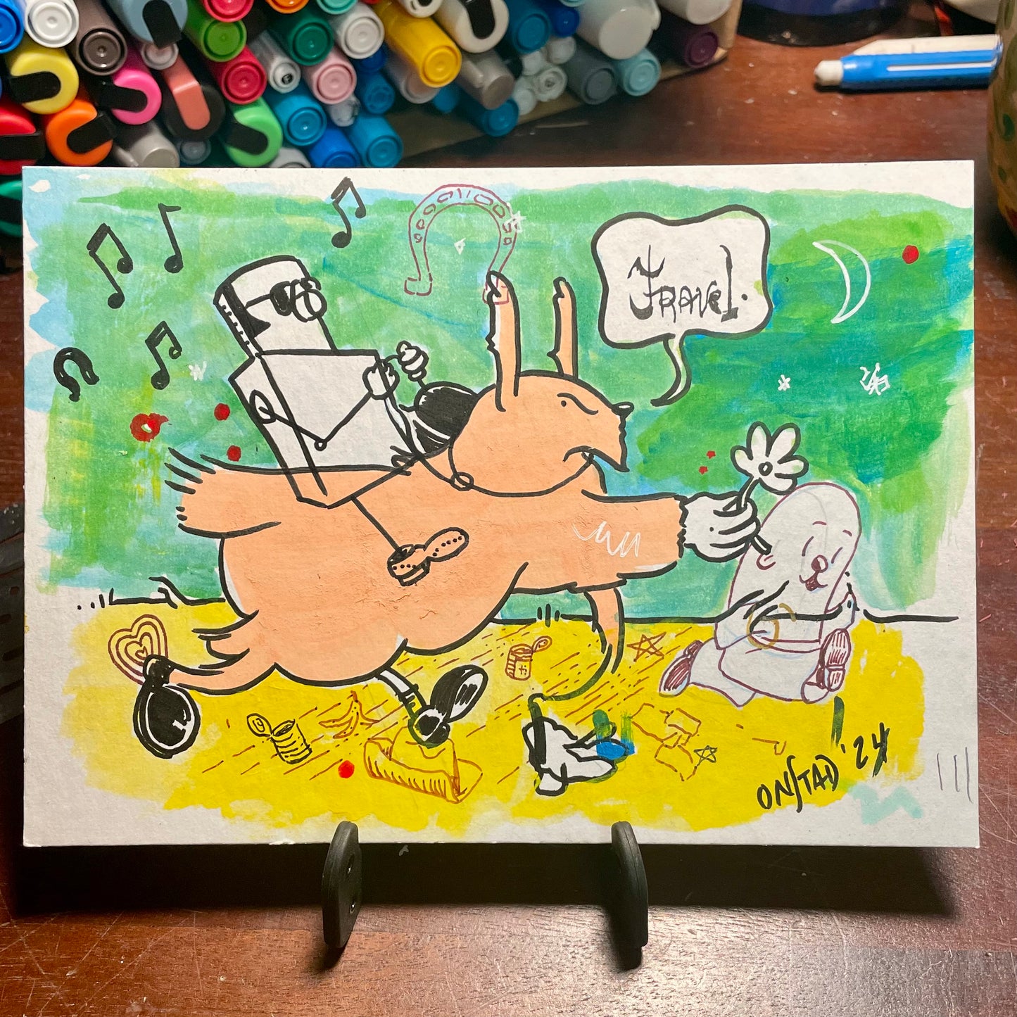 Lie Bot & Philippe, Travel Campaign, 7x5"