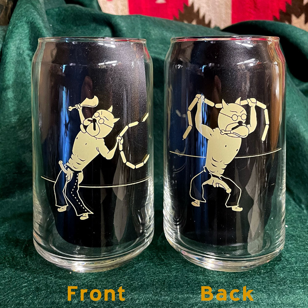 16oz Glass - Pat the Cat