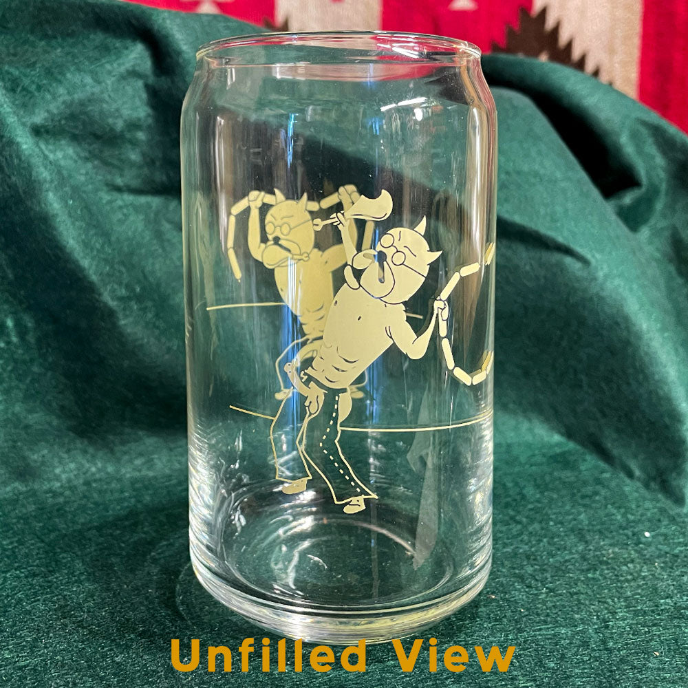 16oz Glass - Pat the Cat