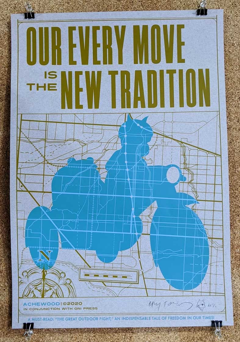 Great Outdoor Fight Silkscreen 2020, Artist's Proof (AP) No. 25/25