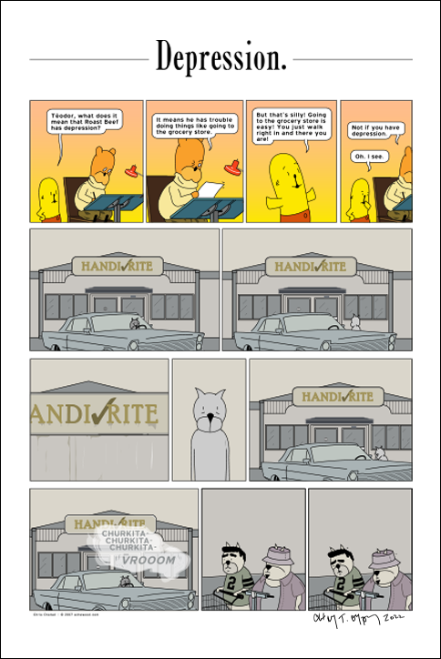 Signed Poster - Depression