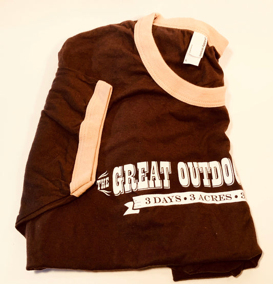 Great Outdoor Fight Ringer Tee, Brown