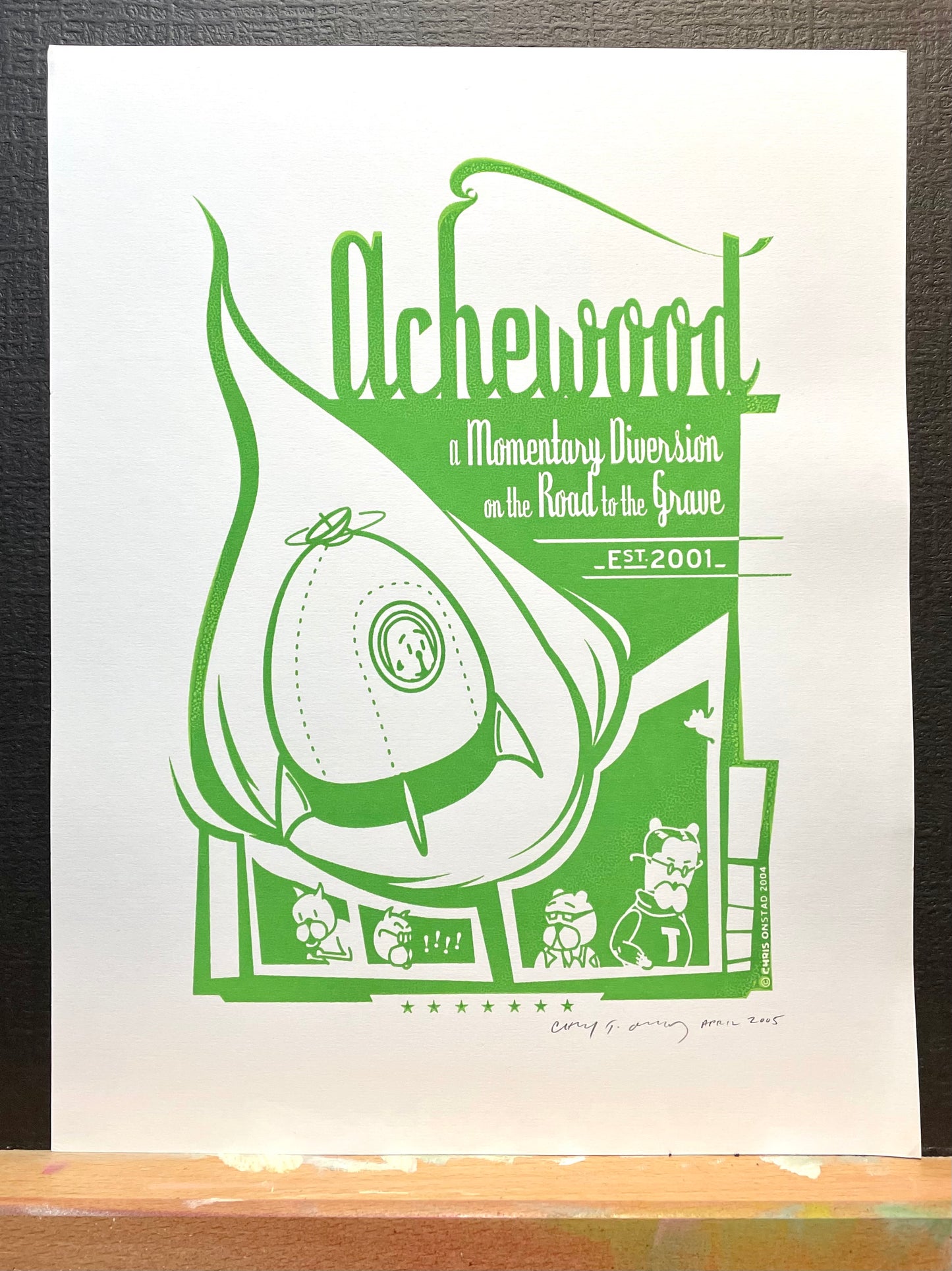 2005 Vintage Silkscreen - Momentary Diversion - Multiple Colors