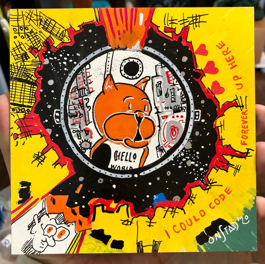 I COULD CODE FOREVER UP HERE