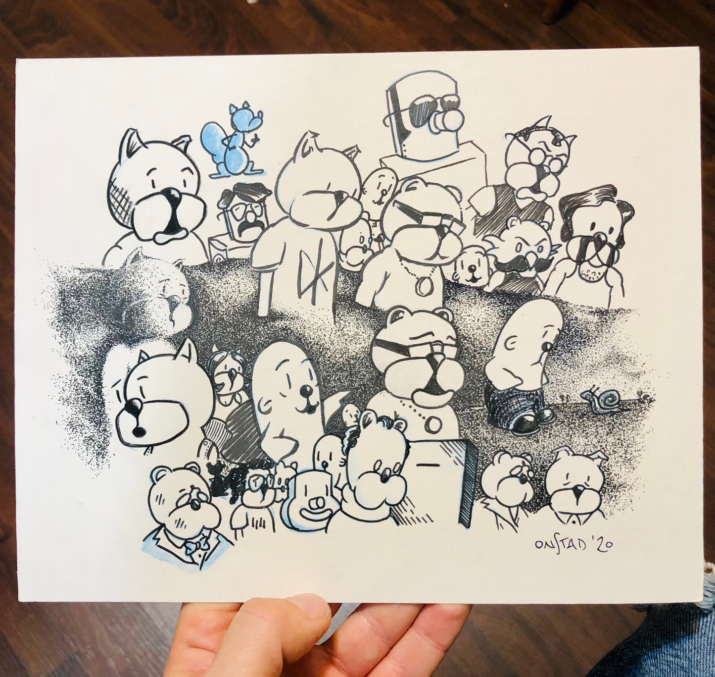 The Gang’s All Here, 8x10”