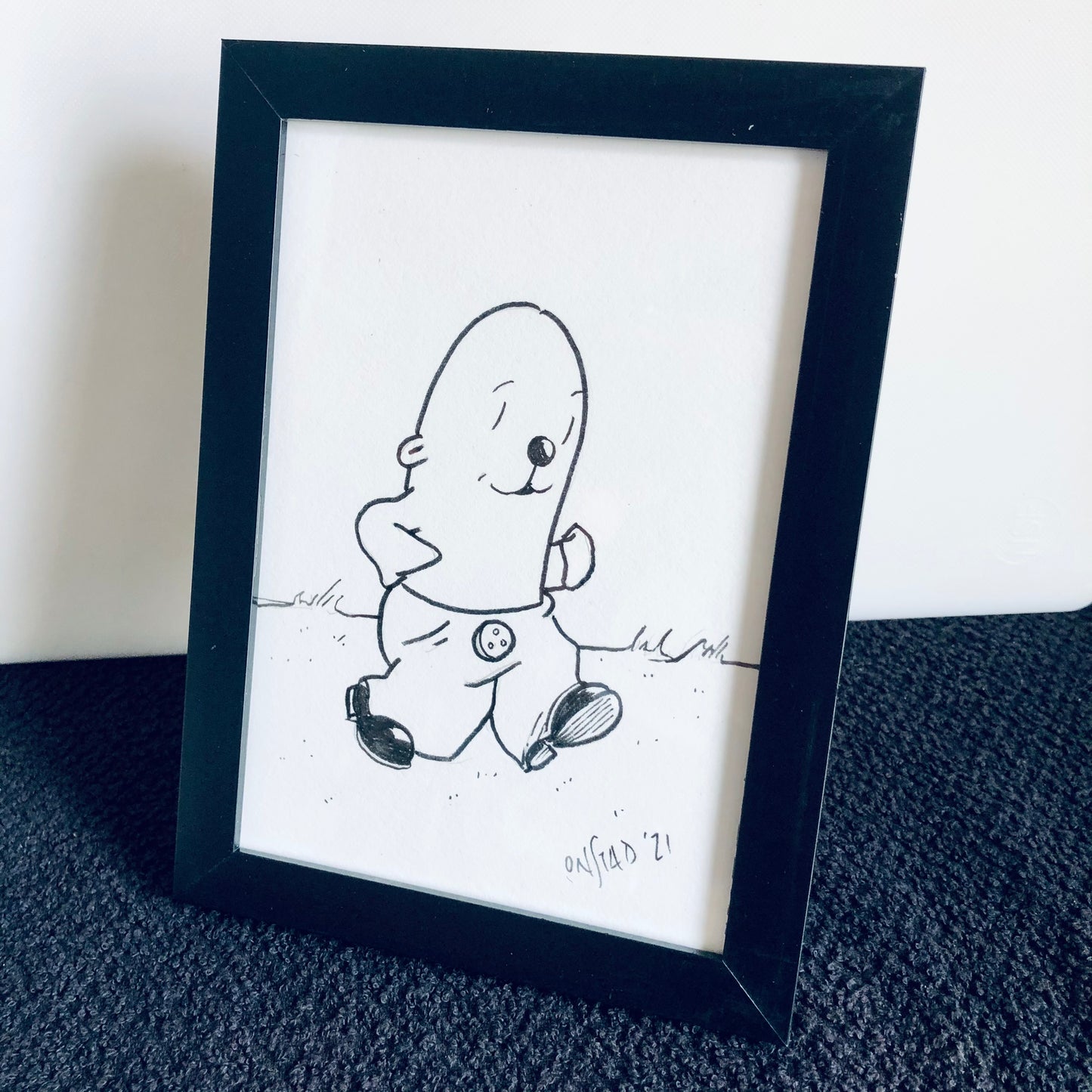 Framed Philippe Original 03292021 - Walk-Around Boy