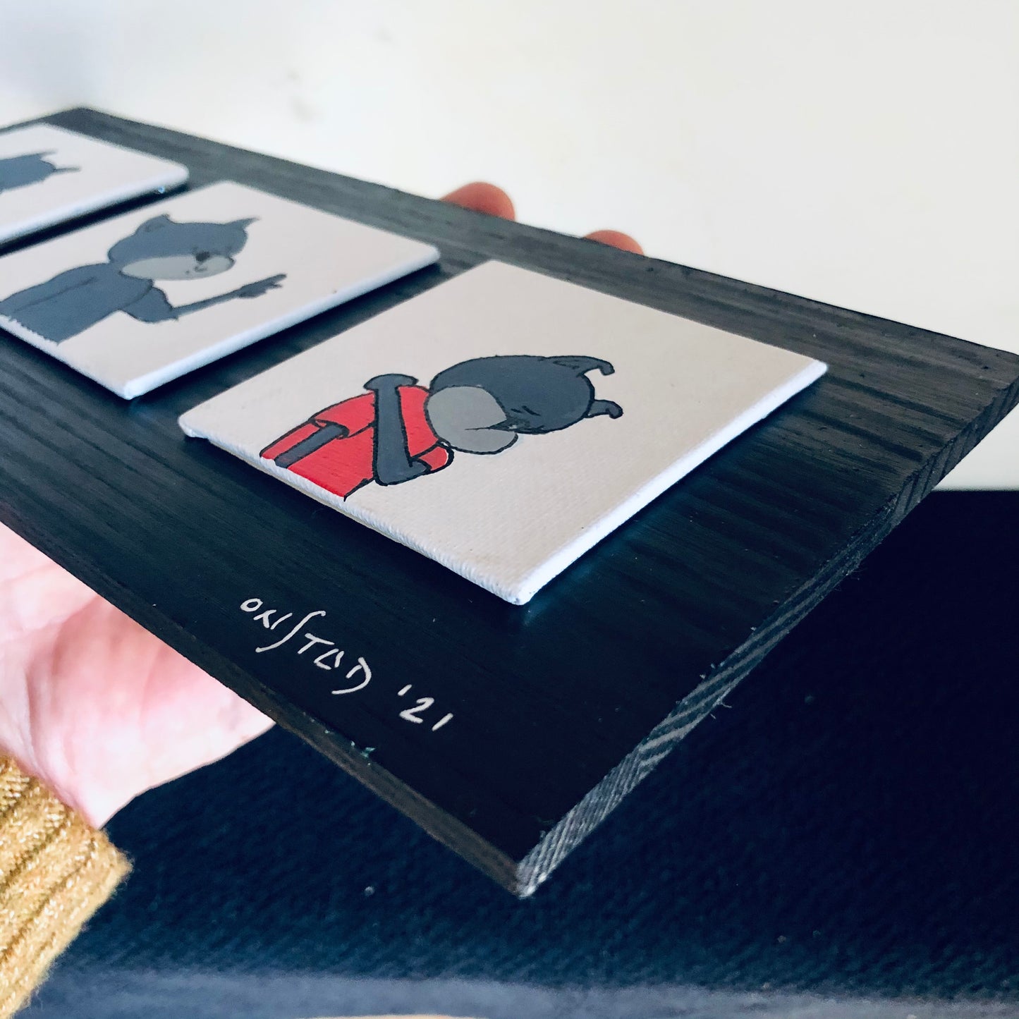 Triptych of a Troubled Man