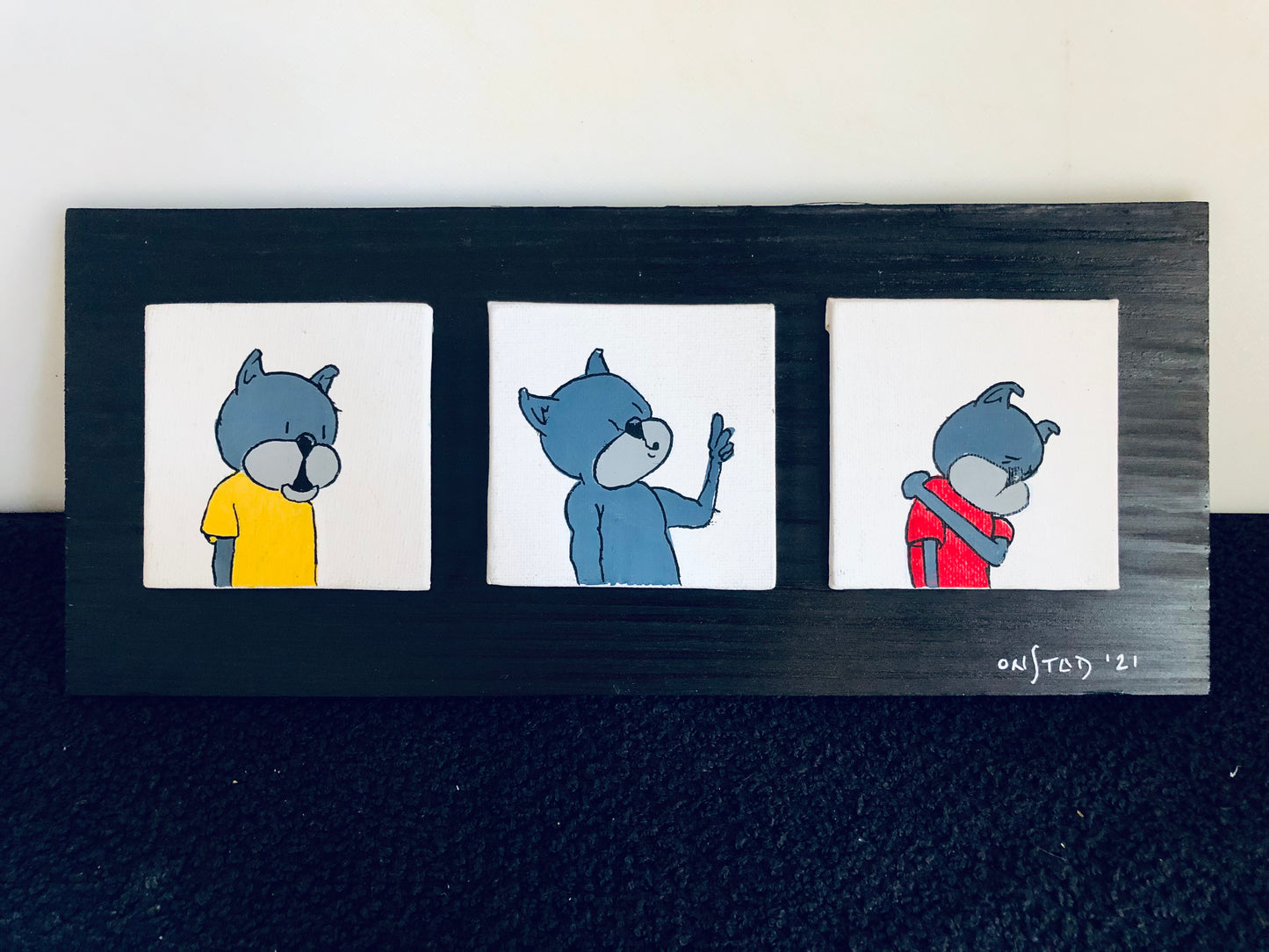 Triptych of a Troubled Man