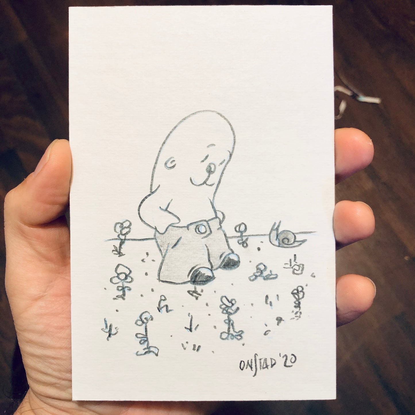 Philippe and Springtime Sam the Snail