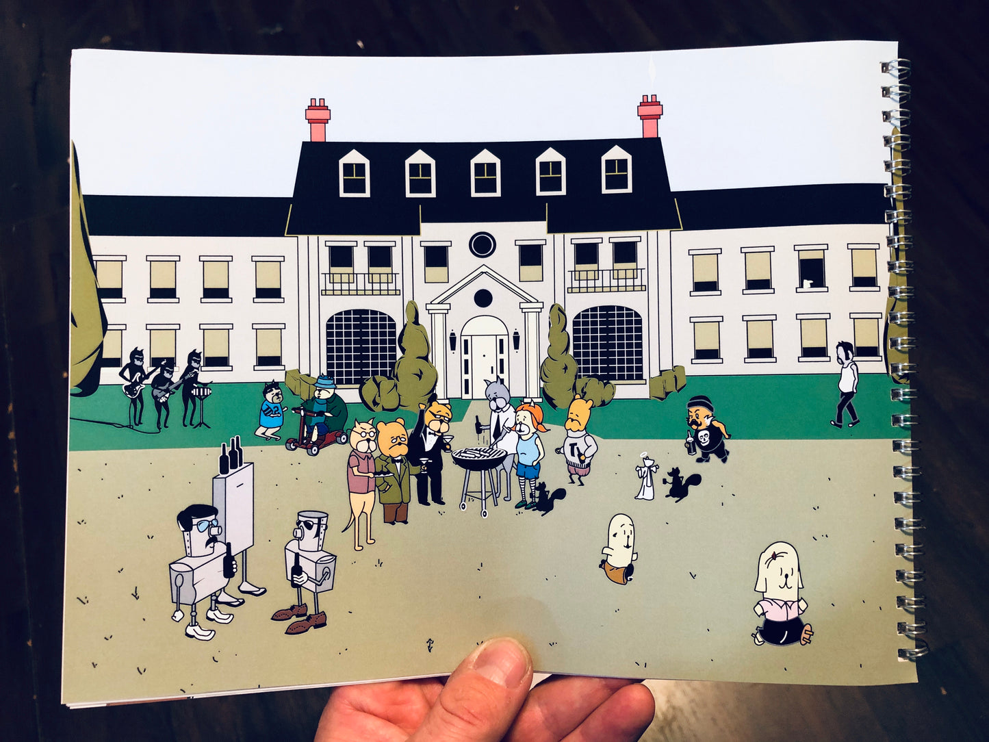 Achewood "show bible" w/production sketch