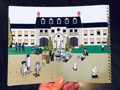 Achewood "show bible" w/production sketch