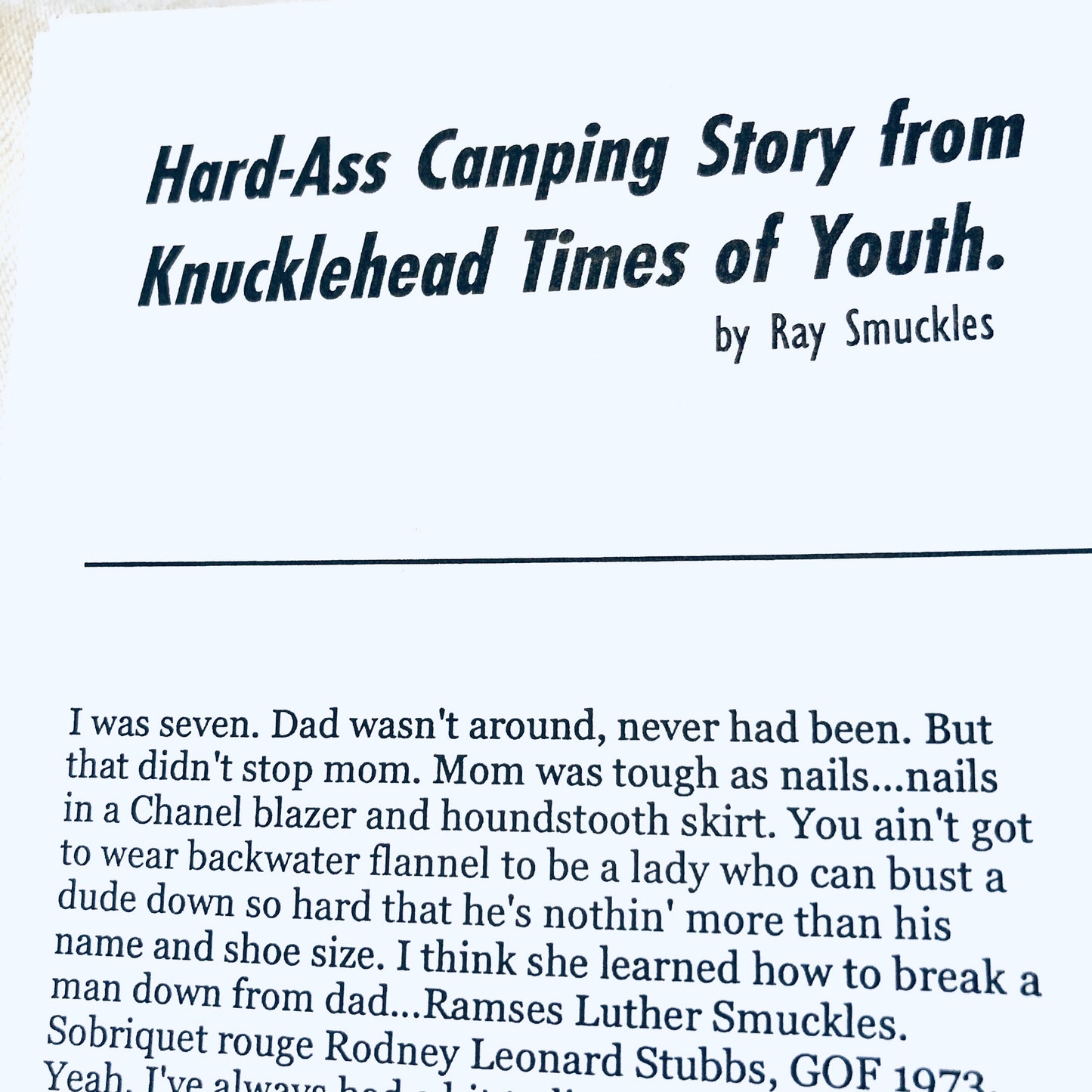 Self-Published Volume 7, Mint