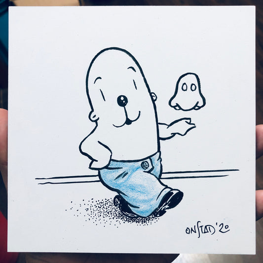 Philippe an' Lil Ghost Buddy, From Onstad's Blue Pants Period