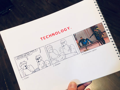 Achewood "show bible" w/production sketch