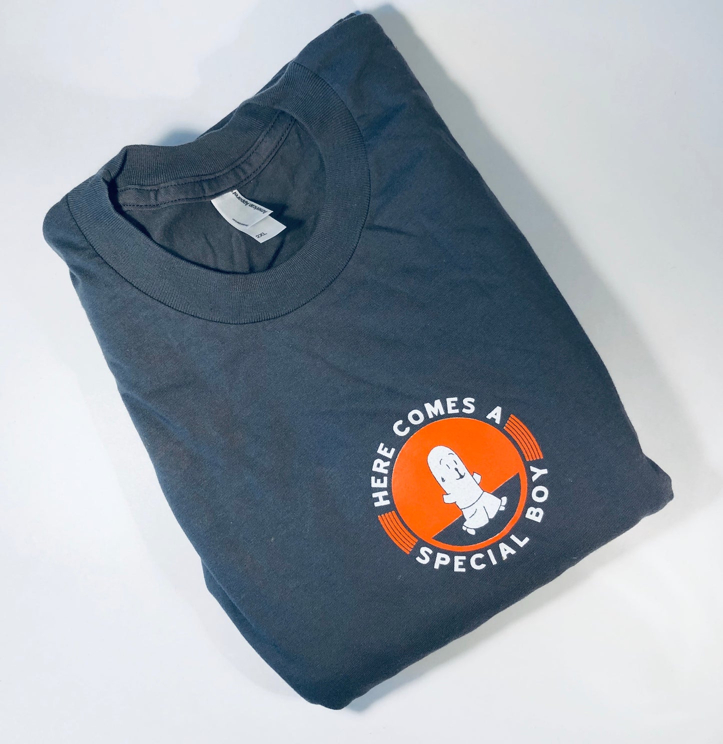 Here Comes a Special Boy Tee, Unisex, Gray, 2XL