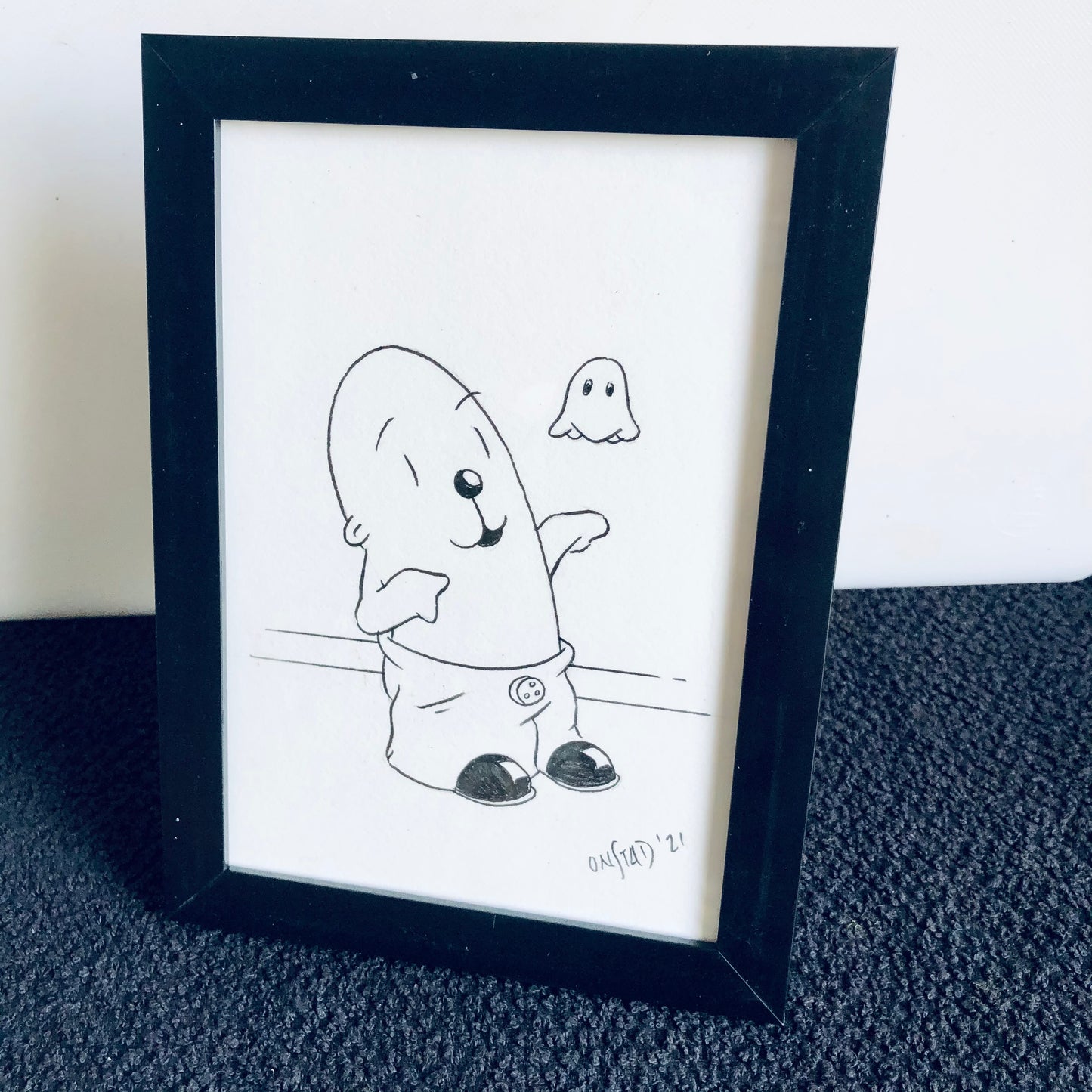 Framed Philippe Original -  Lil Ghost Friend