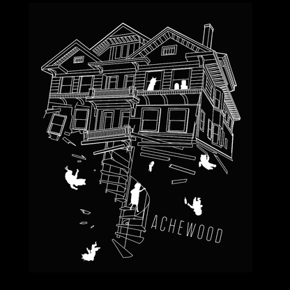 Achewood t-shirt, white ink