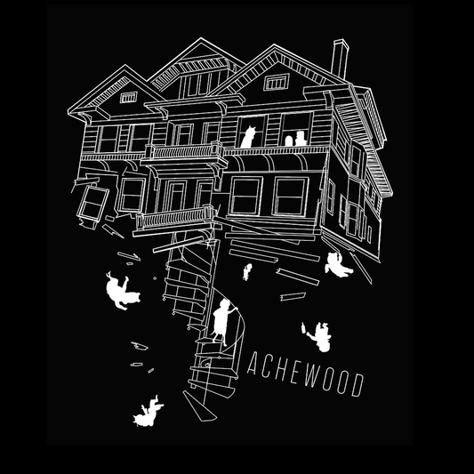 Achewood t-shirt, white ink